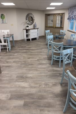 Commercial flooring installation