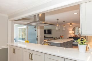 Bonus-DR-Oyster-Cabinets-with-Midnight-Island-By B & D House Of Carpets in Lexington, MA