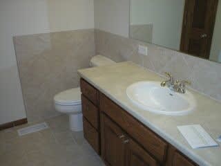 Bathroom remodeling work by Richwell Carpet & Cabinets in Fairfield, IA