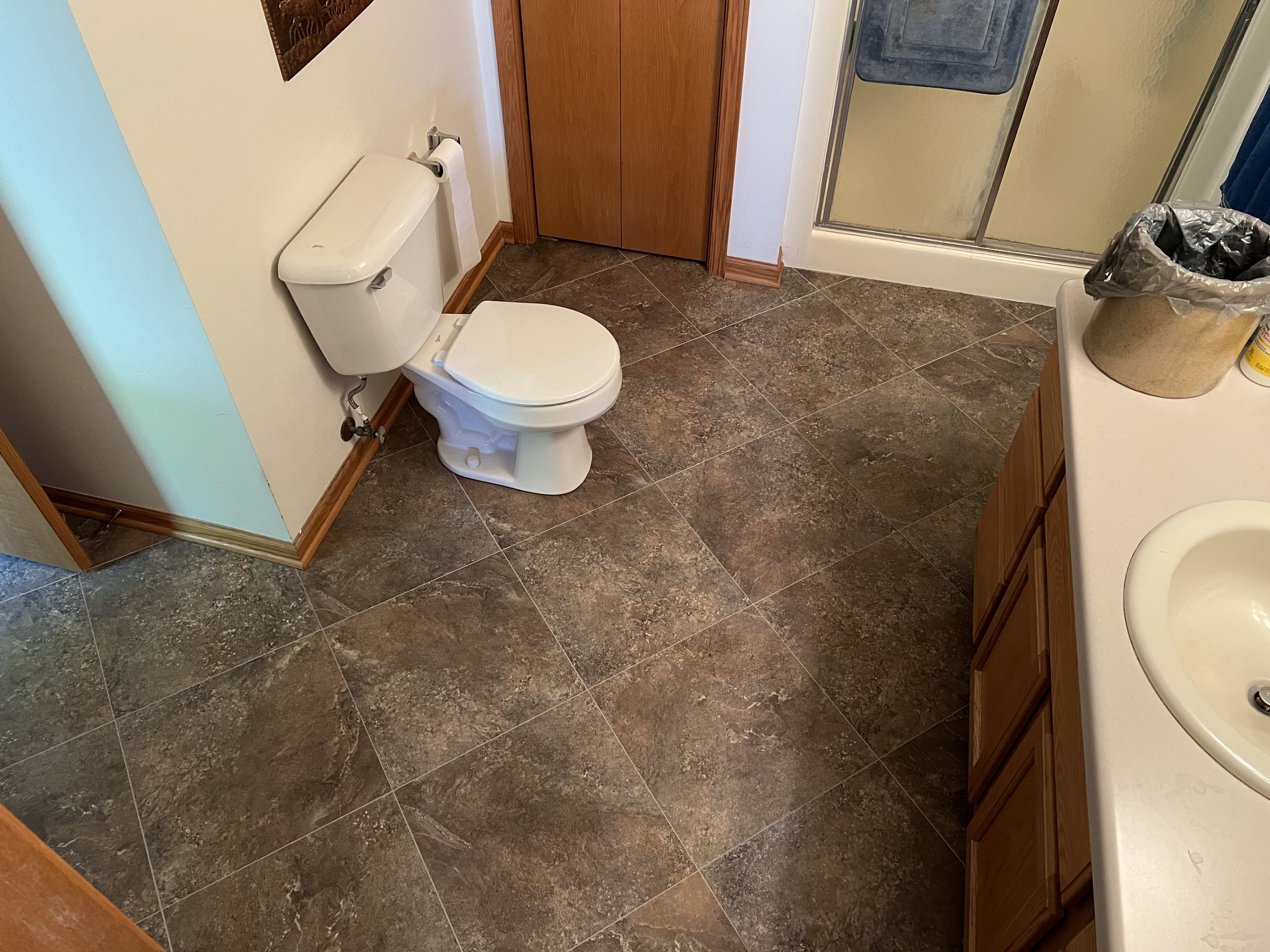 Bathroom tile work from Sheppard's Flooring in Oconomowoc, WI