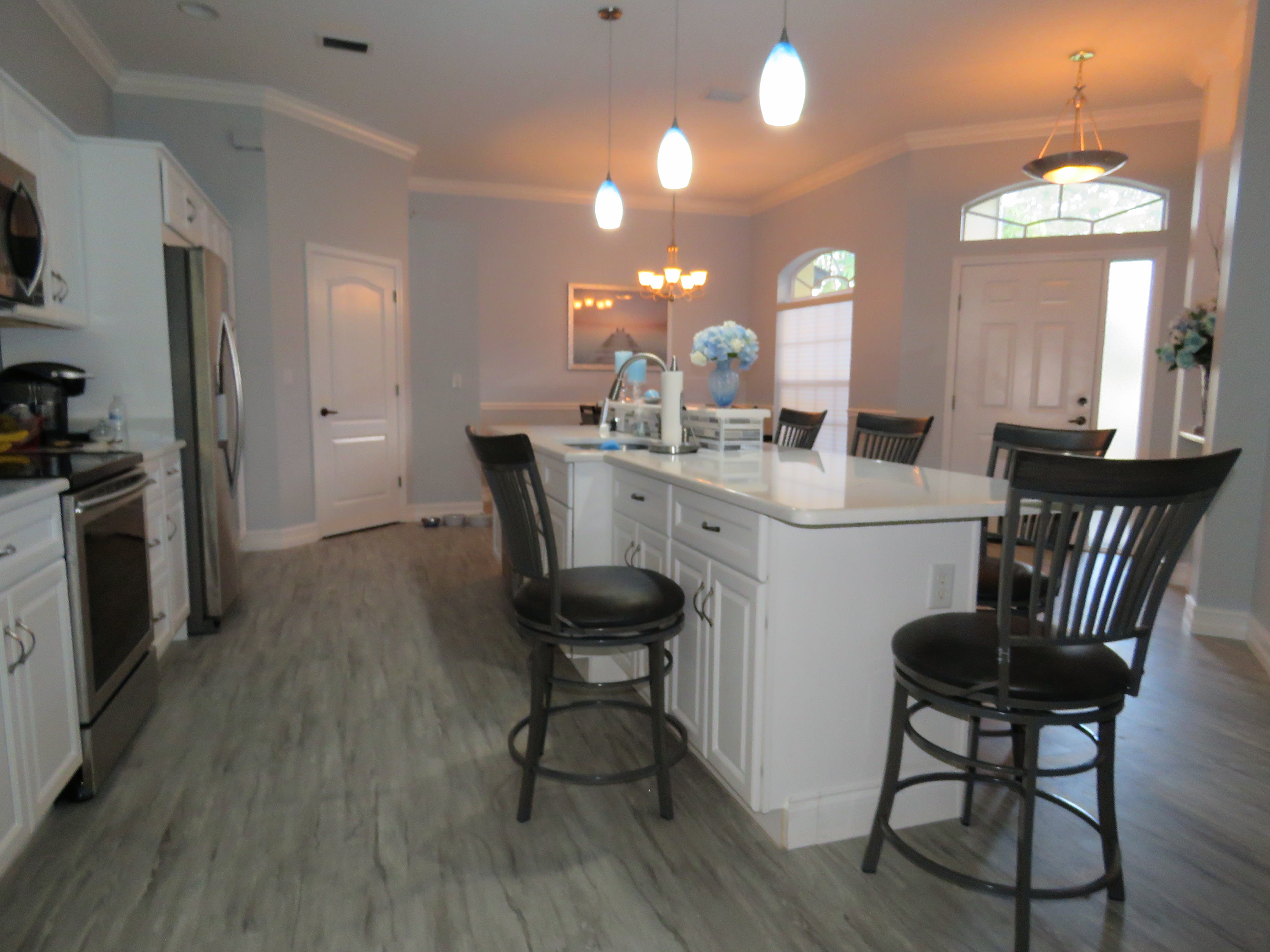 Beautiful modern kitchen flooring from Independent Floor Covering located in Marysville, MI