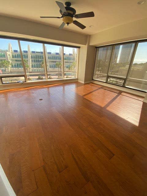 Floors before being refinished by San Diego's Finest Flooring in Carlsbad, CA