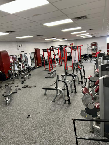 Weight room fitness flooring available in Lowell, MA from New England Sports Floors