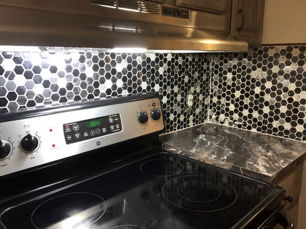 Accent tile backsplash in Osage, WY from CLT Flooring & Furnishings