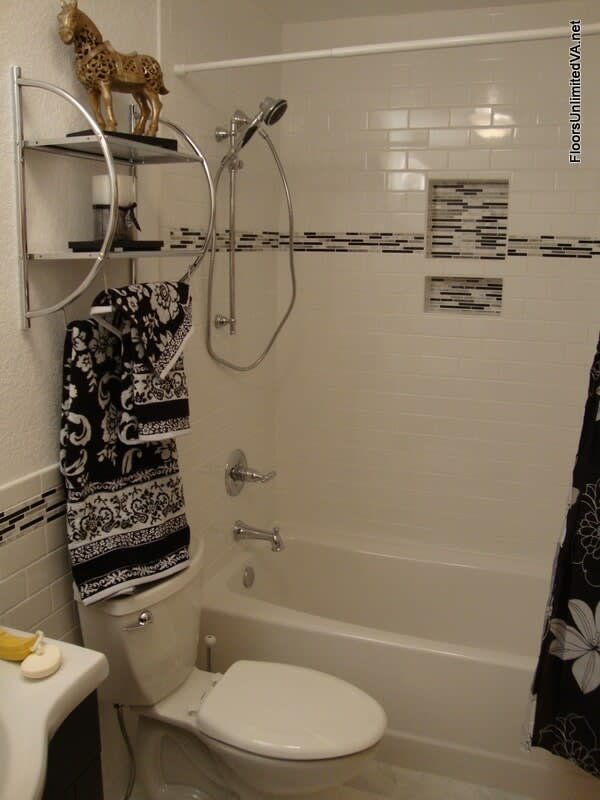 Bathroom shower tile in Norfolk, VA from Floors Unlimited