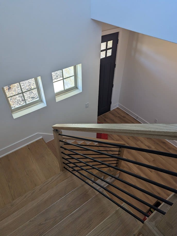 Hardwood staircase work in Georgetown, TX from Floor King