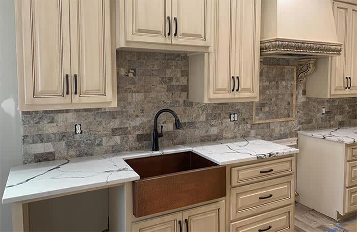 Kitchen remodeling work by Sandoval Flooring LLC in Northside, AL