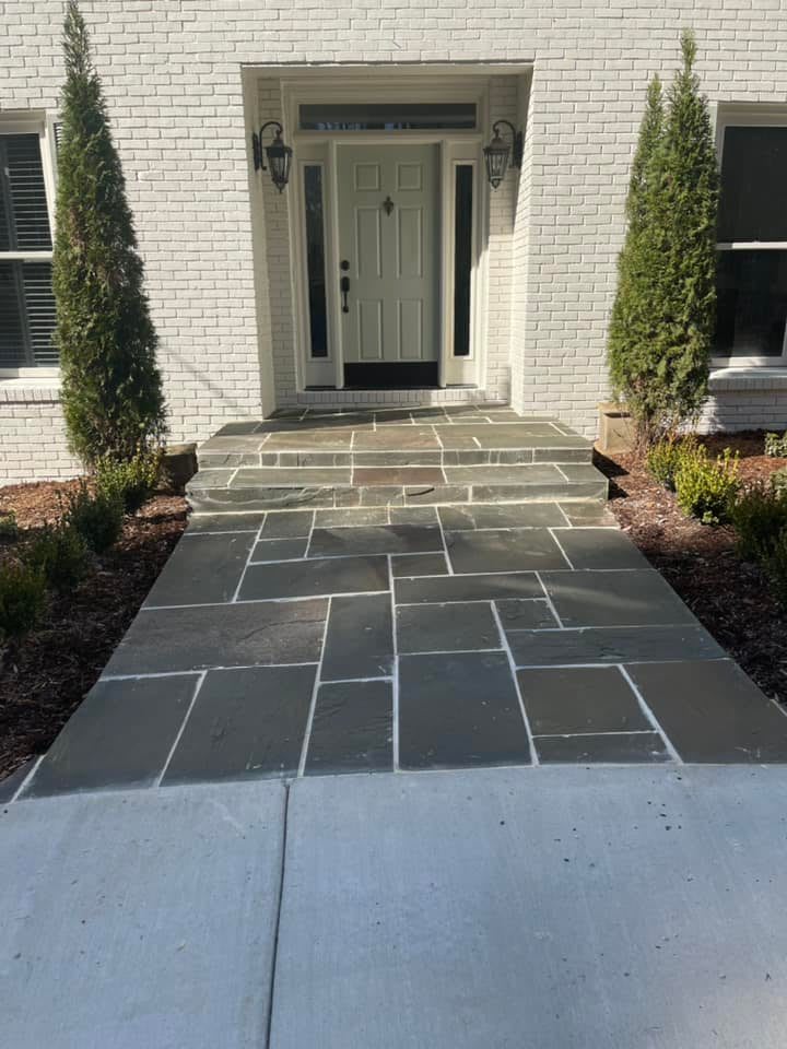 Outdoor stone work by Sandoval Flooring LLC in Vance, AL