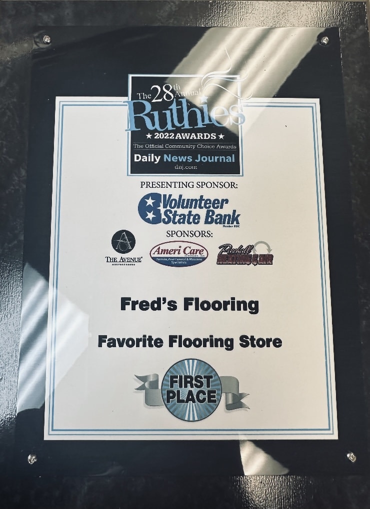 2022 Ruthies Award Winner, First Place - Favorite Flooring Store