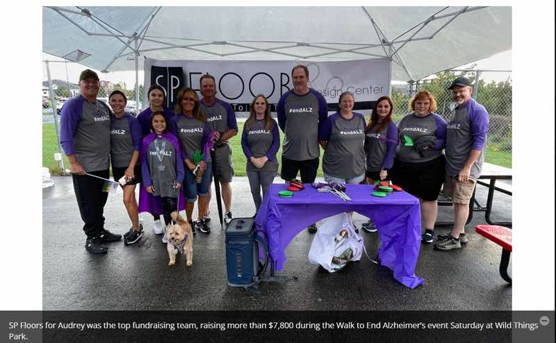 2021 #endALZ fundraiser attended by Sp Floors & Design Center in Pittsburgh, PA