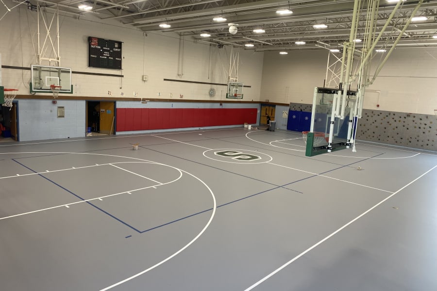 Multipurpose sports floor in Portland, ME from New England Sports Floors