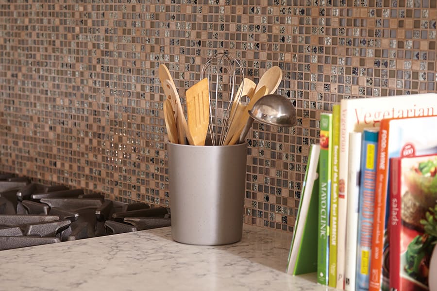 Custom tile backsplash in Berks, PA by Wall to Wall Floor Covering