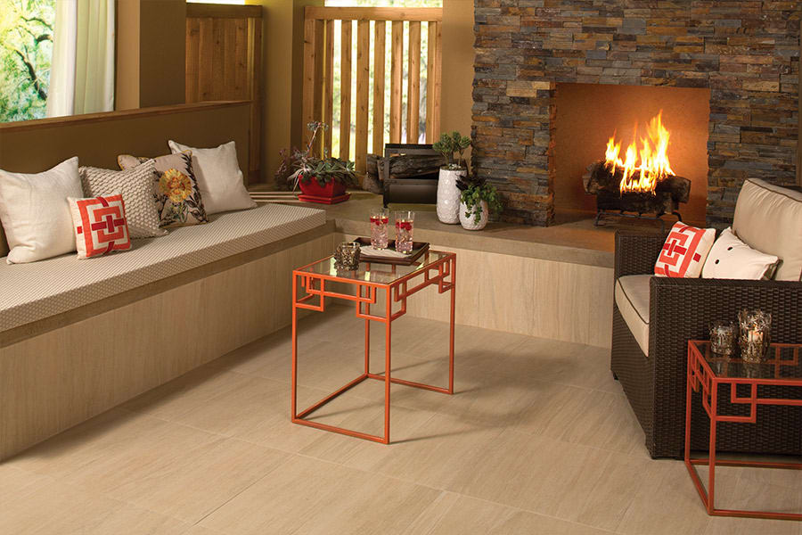 Custom tile backsplash in Okotoks, AB from Inspiration Flooring & Design Centre