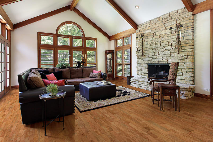 Cork floor installation in Burlington, VT from Main Street Floor Covering