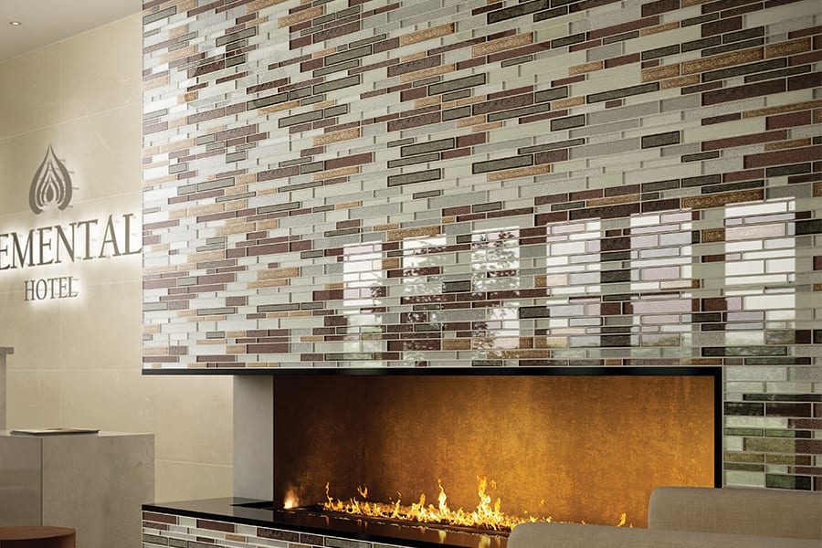 Contemporary glass tile in Redmond, WA from Bellevue Design Center