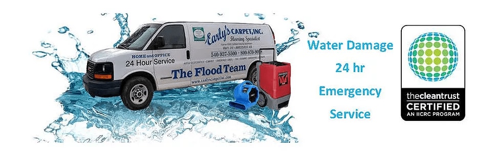 water damage repair van