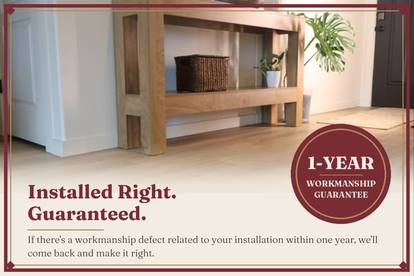 Installed Right. Guaranteed. at Carpet Barn