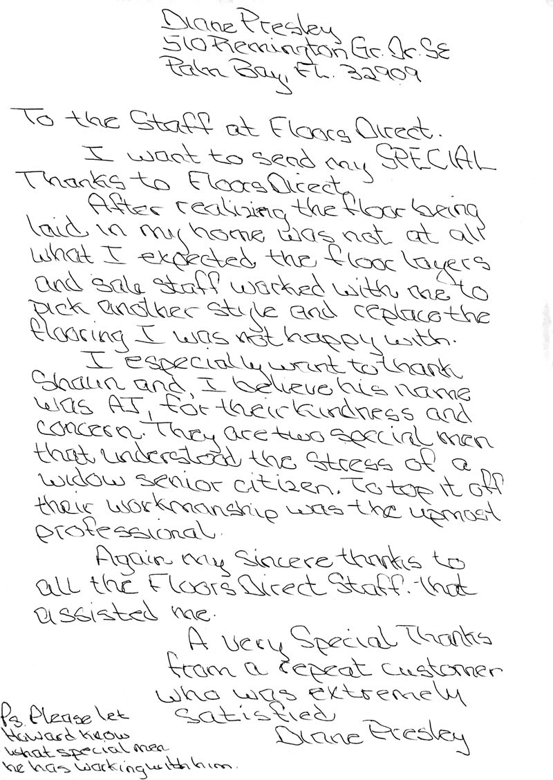 Testimonials in South Florida