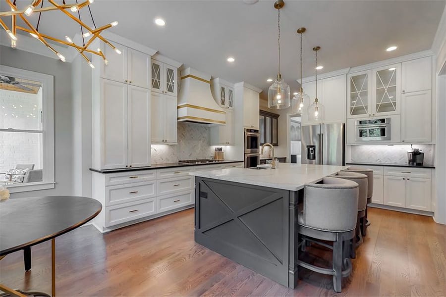 kitchen wood flooring work in Evans, GA