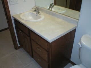 Bathroom remodeling work by Richwell Carpet & Cabinets in Oskaloosa, IA