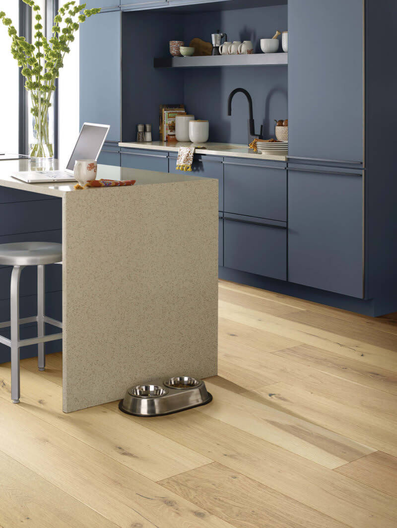 flooring in a well balanced kitchen