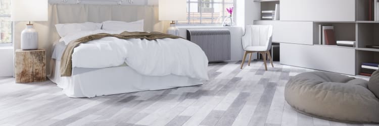 Decorating a bedroom with luxury vinyl flooring