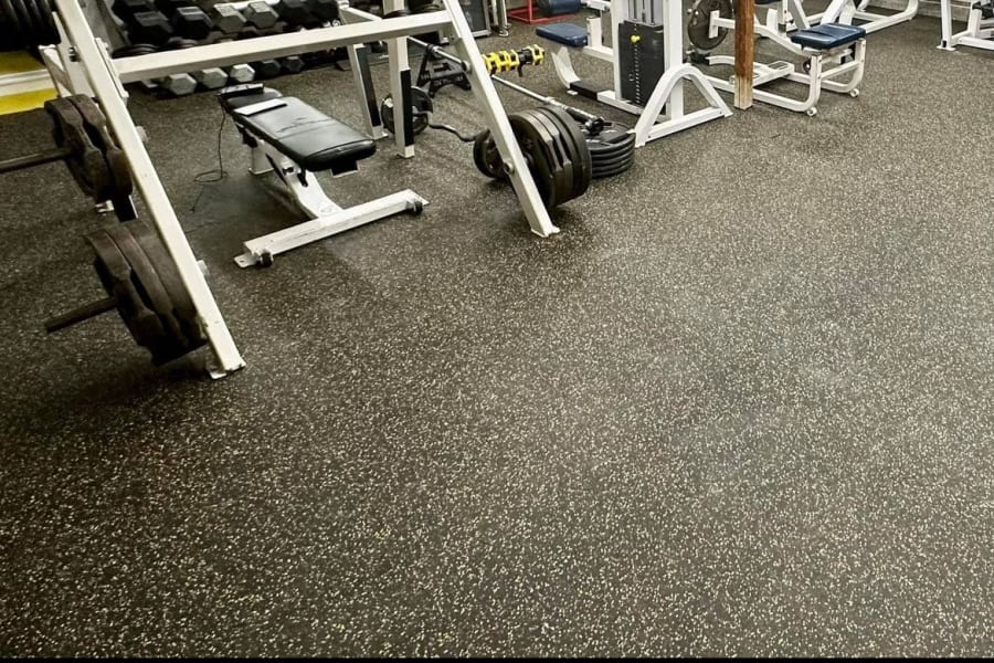 Weight room fitness flooring in Worcester, MA from New England Sports Floors