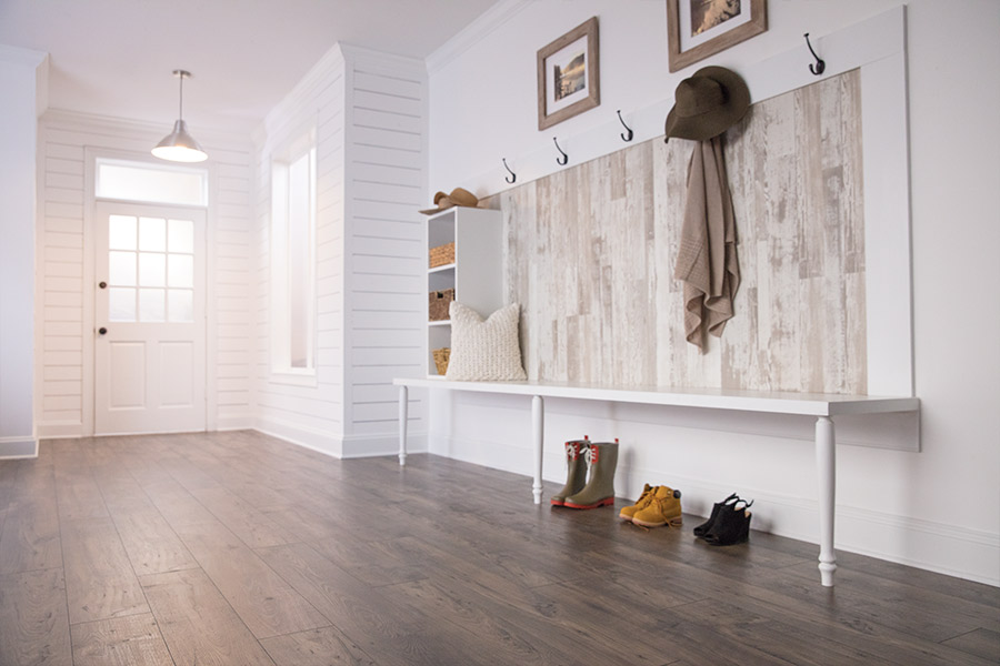 Mudroom and water damage in Killeen, TX from Technique Flooring & Restoration