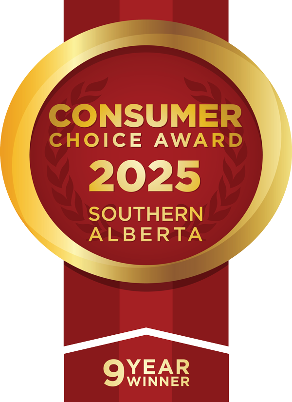 Consumer Choice Award<br/>Central & Southern Alberta 9 years in a row