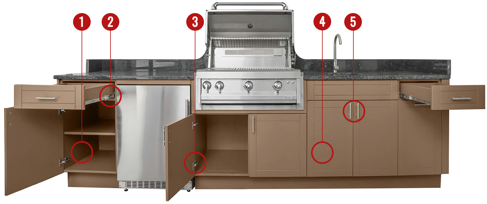American Outdoor Cabinets available at Hawkin's Flooring Warehouse