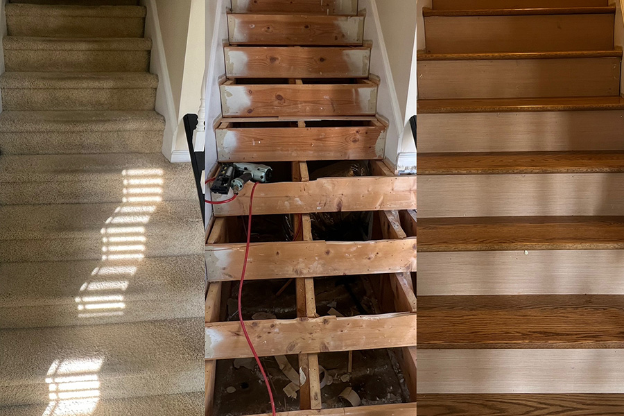 Custom Staircases in Raleigh, NC from 12th & Oak Floor Co.