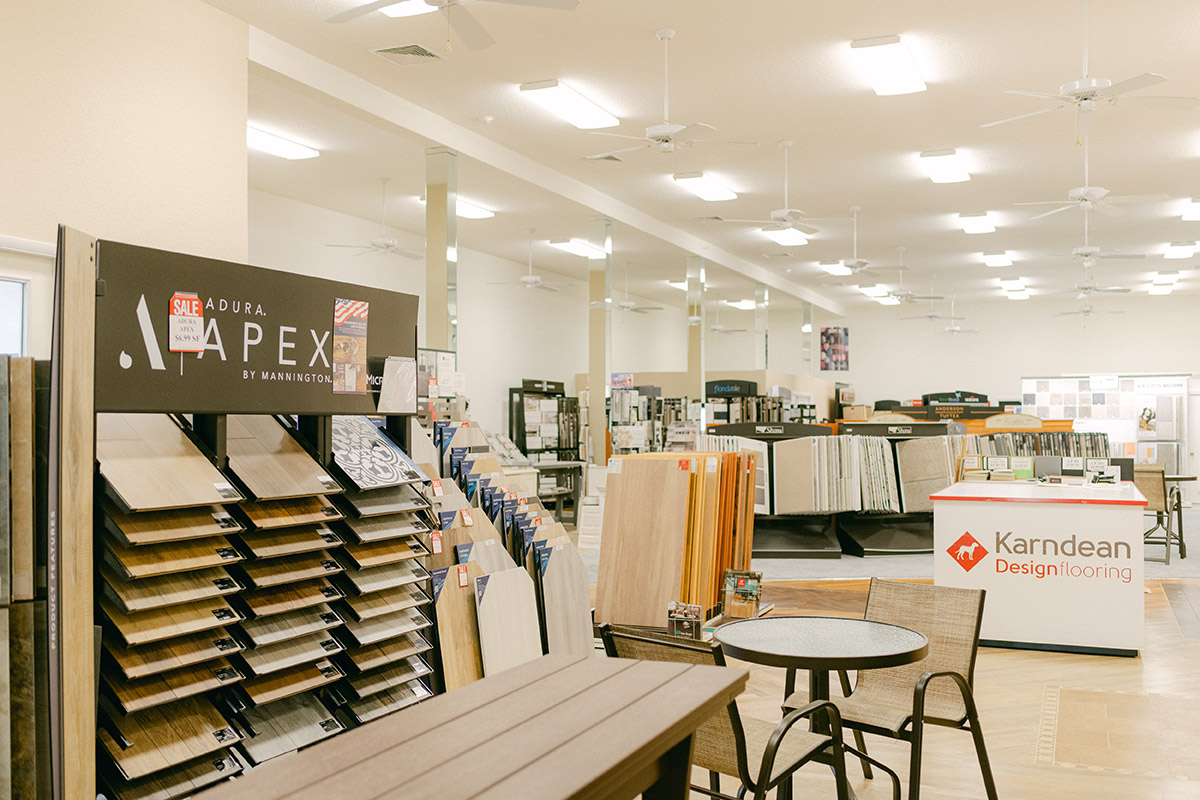 Flooring and patio furniture from Griffin's Carpet Mart, Inc