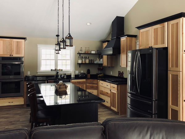 Natural Wood Farmhouse Kitchen in Lincoln, ME