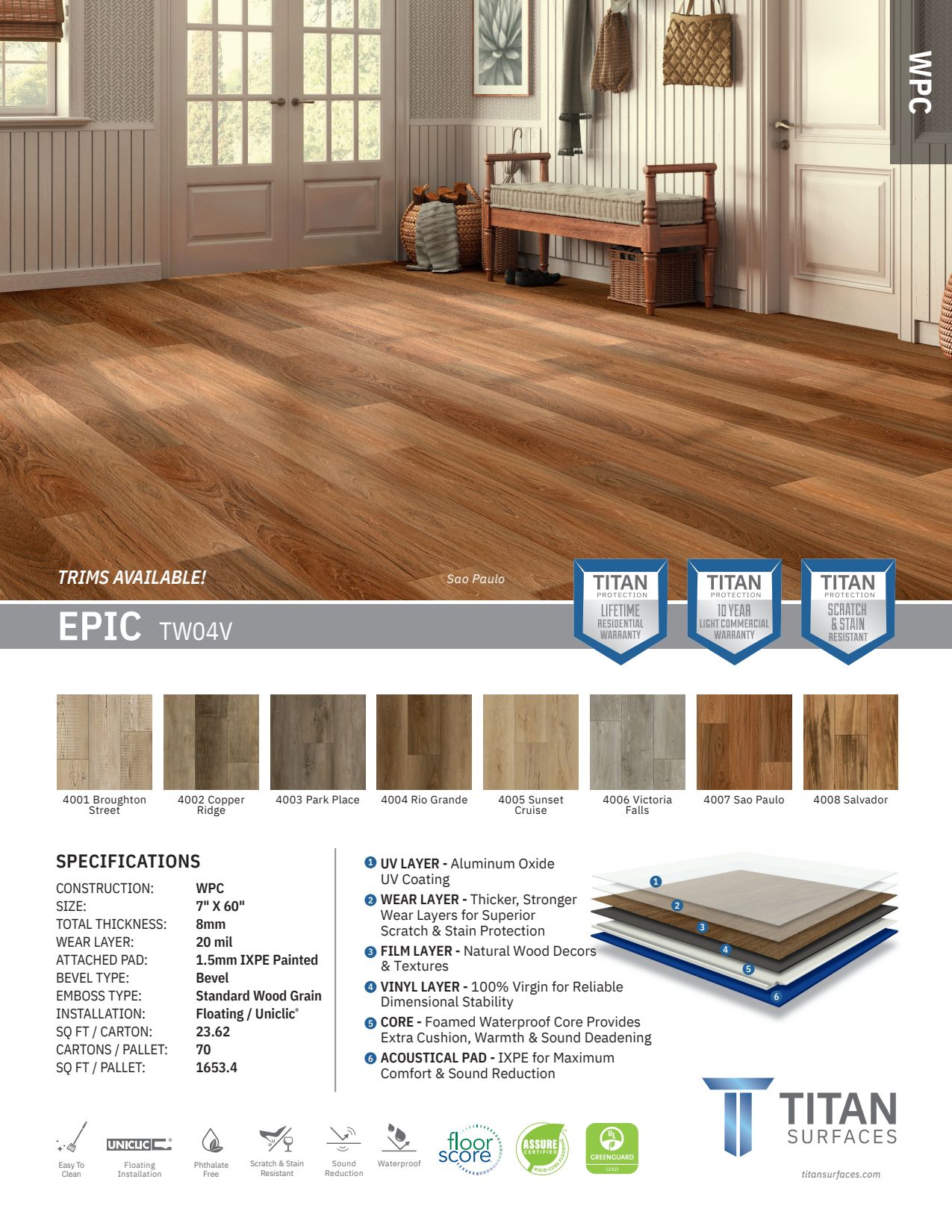 Titan LVT Style Sheet Epic