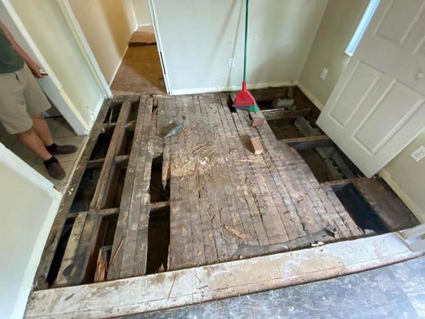 Subfloor repair - Clearwater, FL