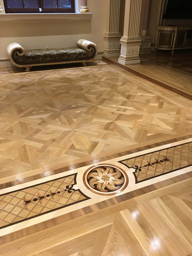 Custom Wood Floor Borders & Medallions | Buono’s Flooring NYC