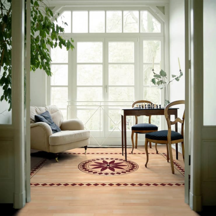 Custom Wood Floor Borders & Medallions | Buono’s Flooring NYC