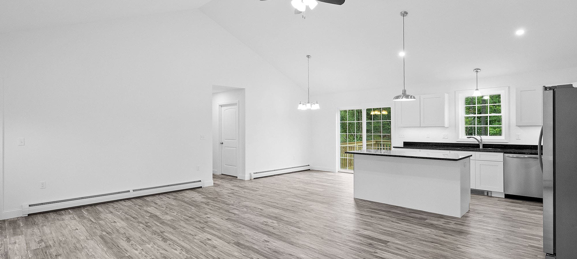 Premium hardwood flooring in a Scottsdale, AZ home remode