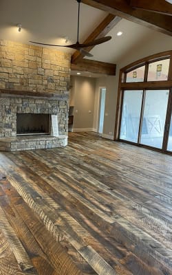 Dustless refinishing flooring in Castle Rock, CO from Express Hardwood & Flooring