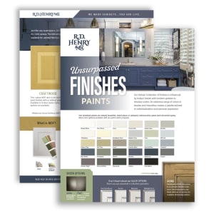 R.D. Henry & Co. Paints Finishes Sales Sheet
