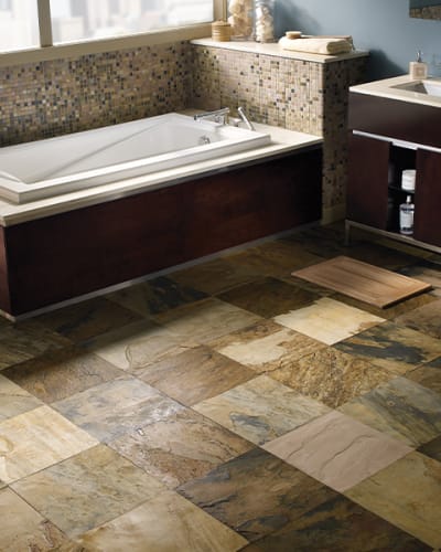 Natural stone flooring in Mooresville, NC from LITTLE Wood Flooring & Cabinetry