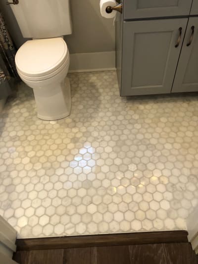 Our work tile in Norfolk, VA