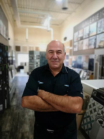 Rui Cardoso at Bigelow Flooring in Elora, ON