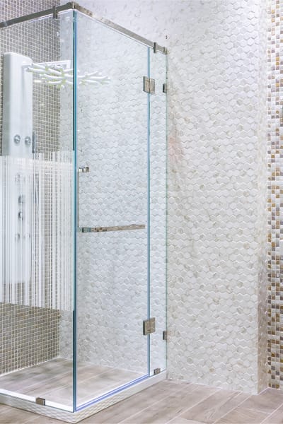 Semi-frameless shower enclosure from Allison Sales Co.