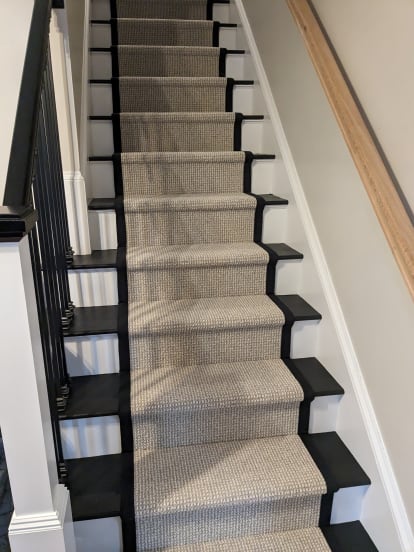 Liz Westwood stair runner-By B & D House Of Carpets in Winchester, MA