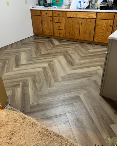 Herringbone LVT in Hay Springs, NE