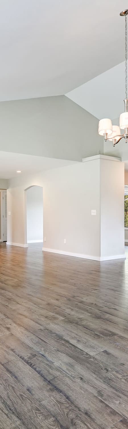 Wood-look plank flooring installed in a new Goodyear, AZ home