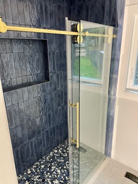 Shower in Pocono Mountains, PA