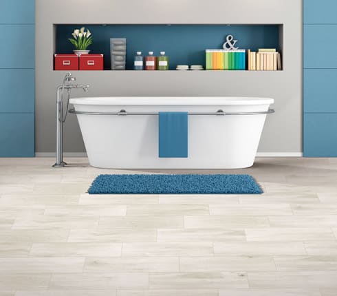 Bathroom tile flooring in Red Lodge, MT from Covering Broadway