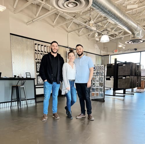From left to right: Robert (Store Manager), Nina and Evan (Owners)